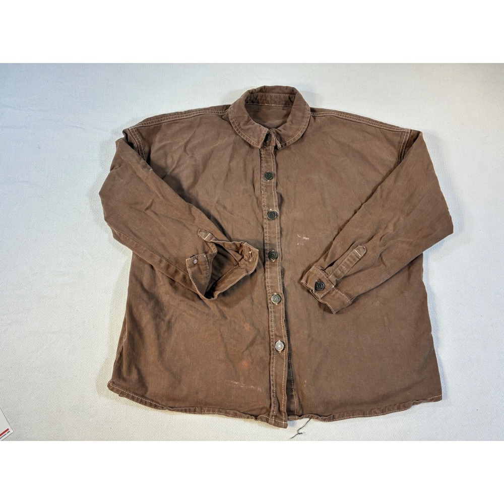 Noisy May Matilda‎ Brown Denim Shirt Womens No Tag Button Down Cotton